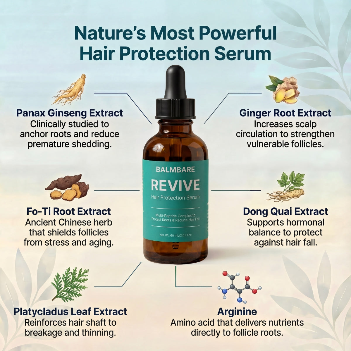 Sérum de péptidos para la caída del cabello