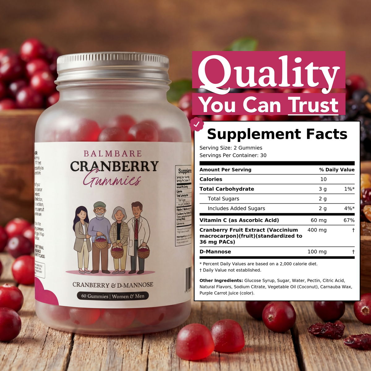 Cranberry & D Mannose Gummies
