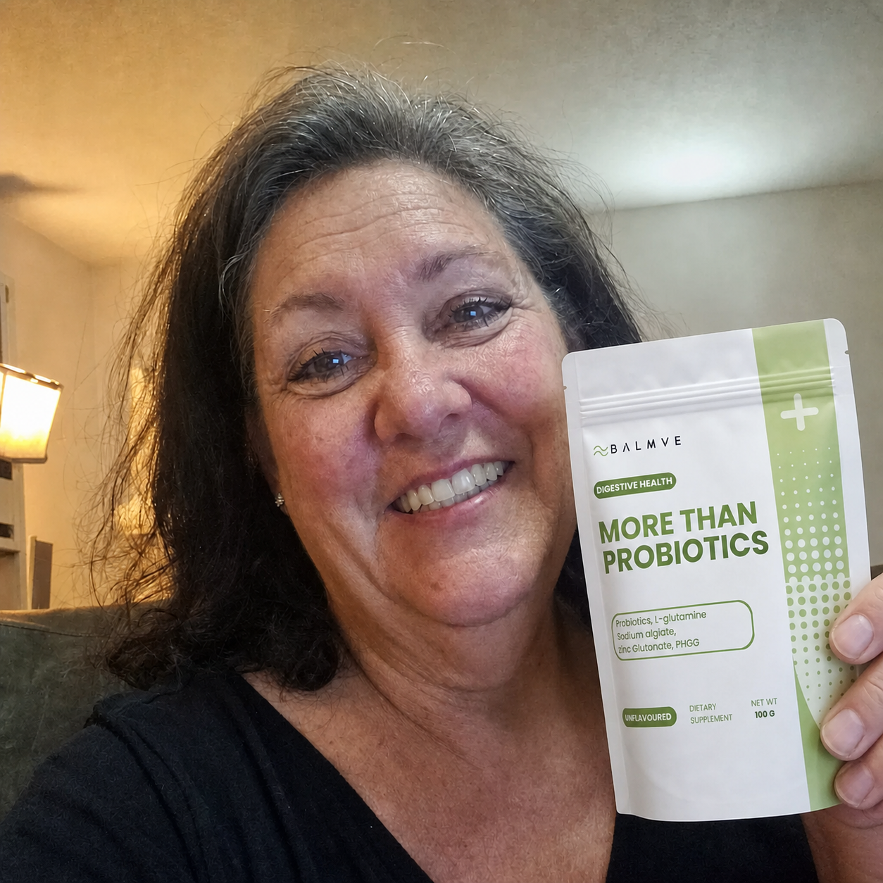 BALMVE More Than Probiotics contextual product image - bloom-probiotics-context-8-cynthia.png